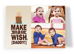 Slice of Cake Wish 7x5 Folded Card