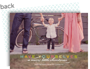 Merry Little Christmas Border 7x5 Flat Card