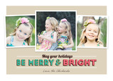 Be Merry and Bright 7x5 Flat Card