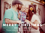 Photo Christmas Wishing 7x5 Flat Card