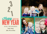 321 Happy Year 7x5 Flat Card