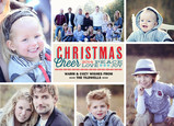 Peace Christmas Cheer 7x5 Flat Card