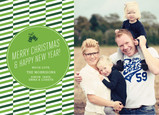 Merry Christmas Greens 7x5 Flat Card