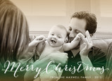 Script Merry Christmas 7x5 Flat Card