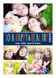 Happy and Healthy 5x7 Flat Card