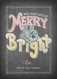 Chalk Merry Bright 5x7 Folded Card