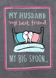 Husband Big Spoon 5x7 Folded Card