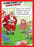 Santa Cookieholics Anonymous 5x7 Folded Card