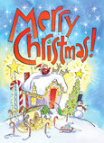 Christmas Gingerbread House 5x7 Folded Card