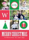 Jolly Christmas Monograph 5x7 Flat Card