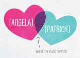 Valentine Magic Happens 7x5 Folded Card