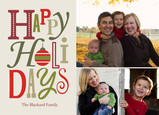 Ornament Holiday Photos 7x5 Flat Card