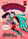 Super Valentine Lover 5x7 Folded Card