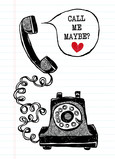 Call Me Maybe 5x7 Folded Card