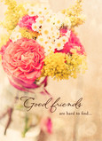 Vintage Flowers 5x7 Folded Card