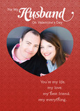 Husband Life Love 5x7 Folded Card