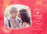Vine Frame Valentine 7x5 Folded Card