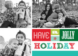 BLUE JOLLY HOLIDAY 7x5 Folded Card