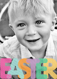 Colorful Easter Letters 5x7 Folded Card
