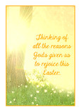 God Sunlight 5x7 Folded Card