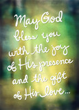 Gods Blessings 5x7 Folded Card