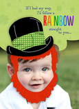 Personalized Leprechaun 5x7 Folded Card