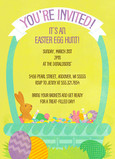 Easter Basket Invite 5x7 Flat Card