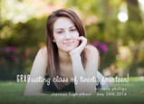Grad Class Script 7x5 Flat Card
