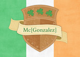 Irish Crest 7x5 Folded Card