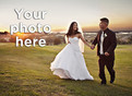Horizontal Wedding Photo 5.25x3.75 Folded Card