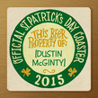 Beer Property Coaster 4.75x4.75 Flat