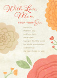 Flowers from Son 5x7 Folded Card