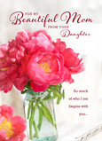 Flowers from Daughter 5x7 Folded Card