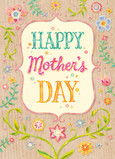 Mother's Day Floral 5x7 Folded Card
