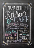 Grandma's Kitchen and Café 5x7 Folded Card