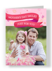 Mother's Day Smiles for You 5x7 Folded Card