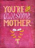 Awesome Mom and Wife 5x7 Folded Card