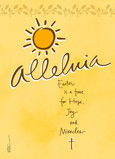 Sunshine Alleluia 5x7 Folded Card