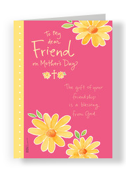 A Friend and a Blessing 5x7 Folded Card