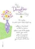 New Mom Floral for Daughter 5x7 Folded Card