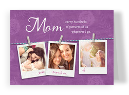 Pictures of Mom 7x5 Folded Card