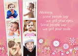 Photostrips for Mommy 7x5 Folded Card