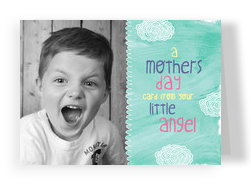 From Your Little "Angel" 7x5 Folded Card