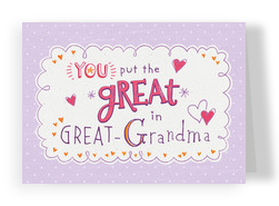GREAT Grandma 7x5 Folded Card