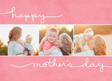 Three Mom's Day Photos 7x5 Folded Card