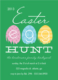 Colorful Easter Egg Hunt Invitation 5x7 Flat Card