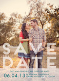 Save the Date Modern Formal Overlay 5x7 Flat Card