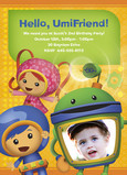 Umizoomi birthday party invitation 5x7 Flat Card