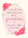 The Best Thing About Grandma 5x7 Folded Card