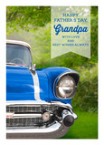 Classic Car Grandpa 5x7 Folded Card